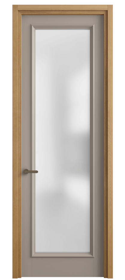 Межкомнатная дверь Charm 6702 Бук бисквитный Сатинированное стекло Цена 75679 ₽ | Volhovec