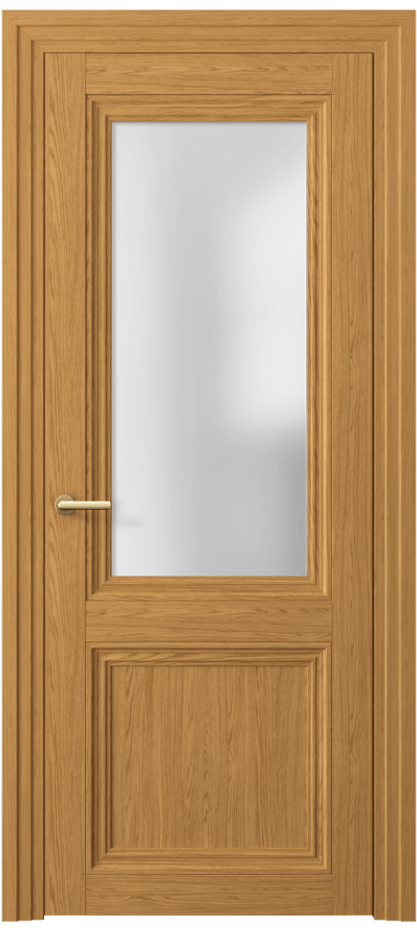 Межкомнатная дверь Центро 2524 Ванильный дуб Сатинированное стекло Цена 43024 ₽ | Volhovec