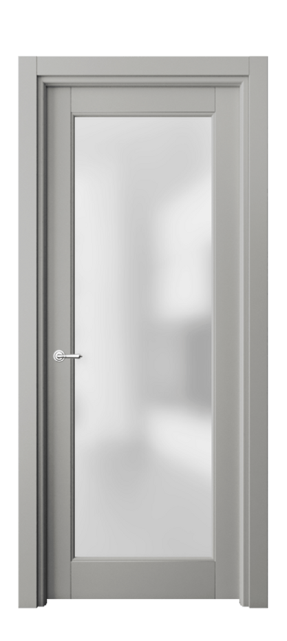 Межкомнатная дверь Toscana Litera 6300 Бук нейтральный серый Сатинированное стекло Цена 78410 ₽ | Volhovec