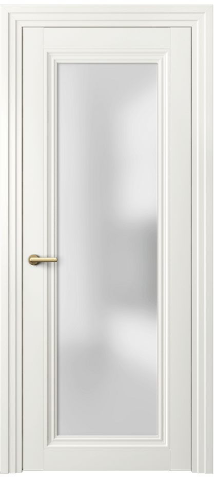 Межкомнатная дверь Центро 2502 Матовый жемчужный Сатинированное стекло Цена 62199 ₽ | Volhovec