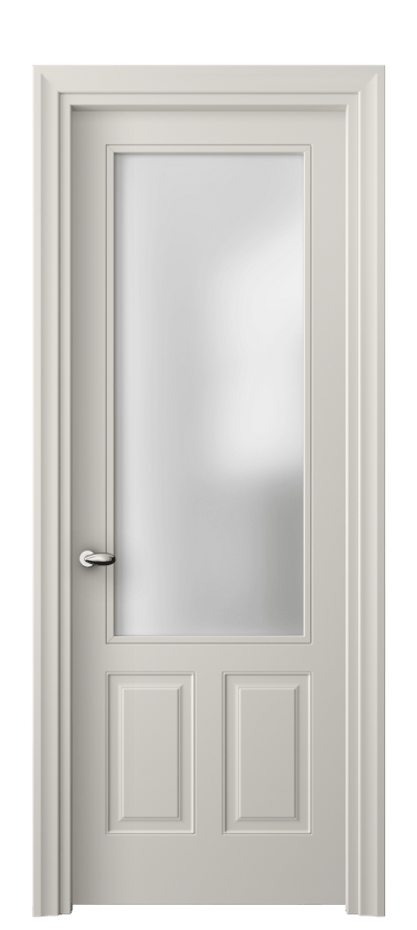 Дверь межкомнатная Esse 8522 Матовый облачно-серый Сатинированное стекло Фигурный универсальный наличник МОС Цена 10734440 so'm Наличники уже входят в базовый комплект. Фабрика дверей Волховец 8 (800) 551 43 19 Межкомнатная дверь Esse 8522 Матовый облачно-серый Сатинированное стекло Цена 10734440 so'm | Volhovec