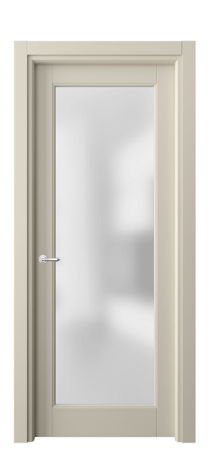 Межкомнатная дверь Тоскана Ромбо 6300 Матовый бежево-серый Сатинированное стекло Цена 94599 ₽ | Volhovec