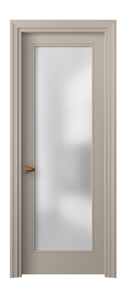 Дверь межкомнатная Esse 8502 Матовый бисквитный Сатинированное стекло Фигурный универсальный наличник МБСК Цена 10734440 so'm Наличники уже входят в базовый комплект. Фабрика дверей Волховец 8 (800) 551 43 19 Межкомнатная дверь Esse 8502 Матовый бисквитный Сатинированное стекло Цена 10734440 so'm | Volhovec