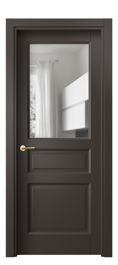 Дверь межкомнатная Galant 1432 Матовый антрацит Прозрачное стекло, 4 мм Гладкий наличник МАН Цена 71630 сом Наличники уже входят в базовый комплект. Фабрика дверей Волховец 8 (800) 551 43 19 Межкомнатная дверь Galant 1432 Матовый антрацит Прозрачное стекло, 4 мм Цена 71630 сом | Volhovec