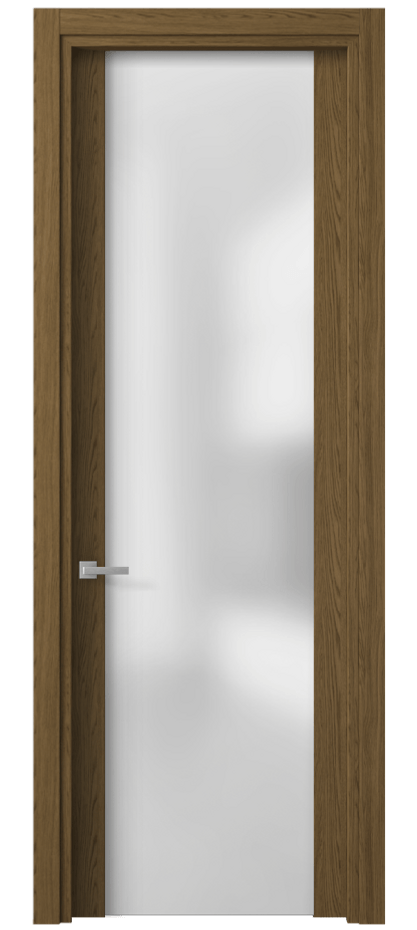 Межкомнатная дверь Планум 4114 Торфяной дуб Сатинированное стекло Цена 32924 ₽ | Volhovec