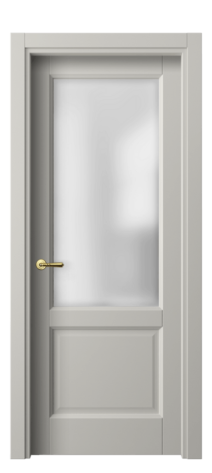 Межкомнатная дверь Galant 1422 Матовый тёплый серый Сатинированное стекло Цена 44010 ₽ | Volhovec