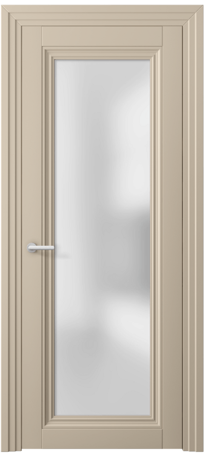 Межкомнатная дверь Centro 2502 ПЭТ светло-бежевый Сатинированное стекло Цена 46999 ₽ | Volhovec