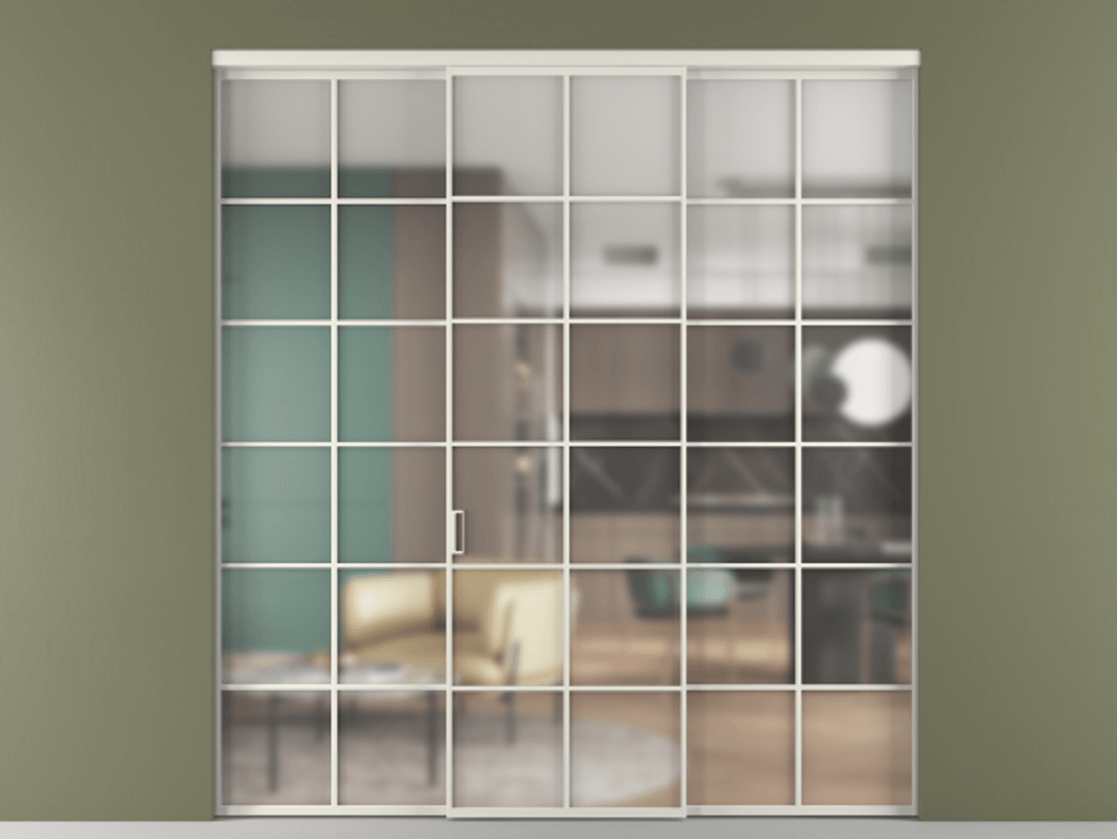 Перегородка Formato внутри проема трёхстворчатая #VENDORCODE# #FURNISH# #GLASS# Цена #PRICE# #CURRENCY# | Volhovec