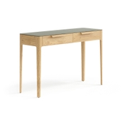 Консоль Piega 2 ящика дуб соломенный матовый