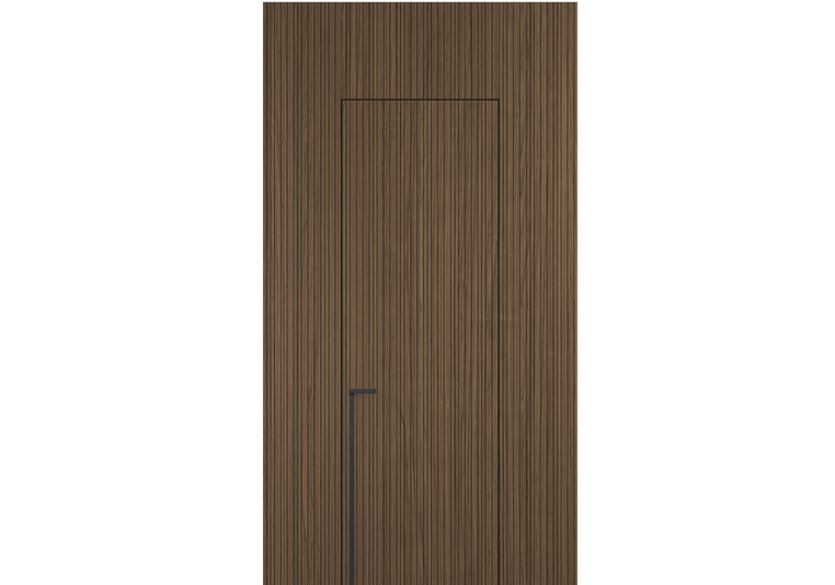 Панели для отделки стен Стеновая панель Фрезерованные Орех умбра матовый рифт. Цвет Орех умбра матовый рифт. Материал Радиальный шпон Naturwood. Коллекция Фрезерованные. Картинка.