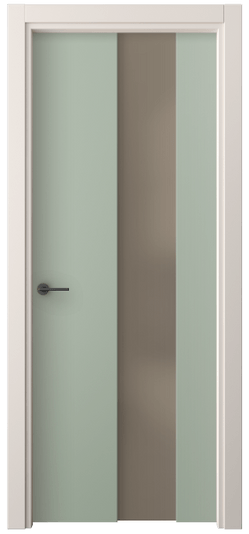 Дверь межкомнатная 4226 ПЭСО БР САТ. Цвет ПЭТ светло-оливковый. Материал ПЭТ. Коллекция Freedom. Картинка.