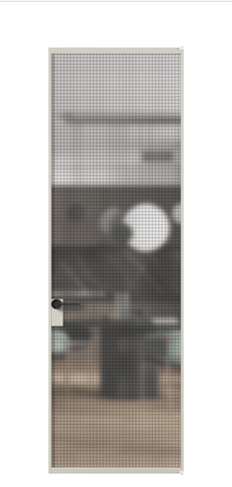Дверь межкомнатная АЛПЛ040.01 АТСР MS. Цвет Алюминий тёплый серый. Материал Алюминий в эмали. Коллекция Formato. Картинка.