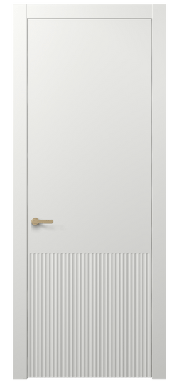 Дверь межкомнатная АКП 8645 МССР. Цвет Матовый светло-серый. Материал Гладкая эмаль. Коллекция Alba. Картинка.