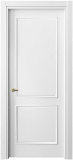 Дверь межкомнатная 8121 МБЛ. Цвет Матовый белоснежный. Материал Гладкая эмаль. Коллекция Paris. Картинка.