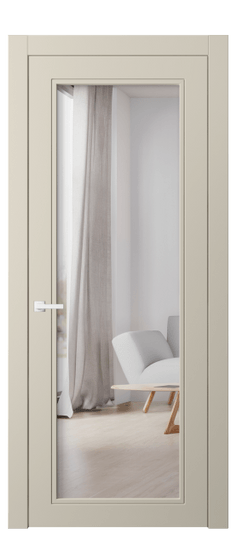 Дверь межкомнатная 8000 МБСР ДВ ЗЕР. Цвет Матовый бежево-серый. Материал Гладкая эмаль. Коллекция Neo Classic. Картинка.