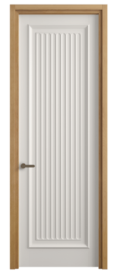 Дверь межкомнатная 6701 БПБЛ. Цвет Бук пудровый белый. Материал Массив бука эмаль. Коллекция Charm. Картинка.