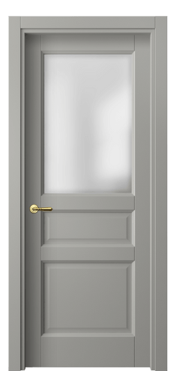 Дверь межкомнатная 1432 МНСР САТ. Цвет Матовый нейтральный серый. Материал Гладкая эмаль. Коллекция Galant. Картинка.