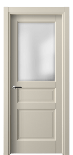 Дверь межкомнатная 1432 ПЭСБ САТ. Цвет ПЭТ светло-бежевый. Материал ПЭТ. Коллекция Galant. Картинка.