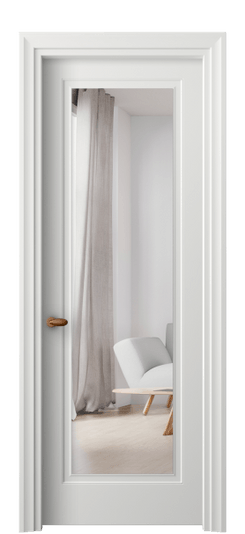 Дверь межкомнатная 8503 МССР ЗЕР. Цвет Матовый светло-серый. Материал Гладкая эмаль. Коллекция Esse. Картинка.