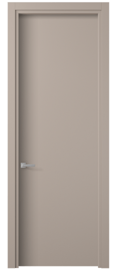 Дверь межкомнатная 0010 ПЭСК. Цвет ПЭТ серо-коричневый . Материал ПЭТ. Коллекция Planum. Картинка.