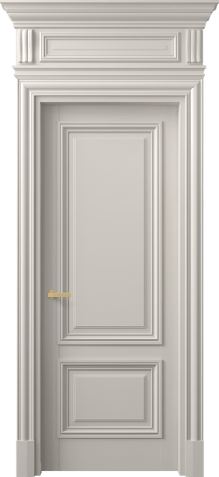 Дверь межкомнатная 7303 БОС. Цвет Бук облачный серый. Материал Массив бука эмаль. Коллекция Antique. Картинка.