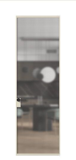 Дверь межкомнатная АЛПЛ040.01 АБСР MS. Цвет Алюминий бежево-серый. Материал Алюминий в эмали. Коллекция Formato. Картинка.