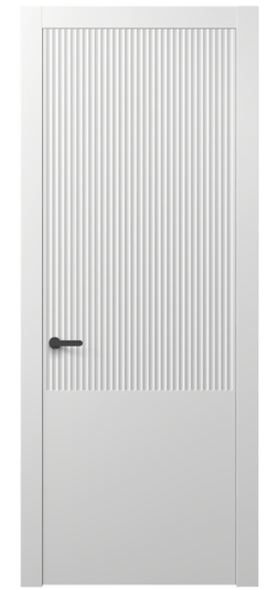 Дверь межкомнатная 8646 МБЛ . Цвет Матовый белоснежный. Материал Гладкая эмаль. Коллекция Alba. Картинка.