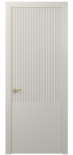 Дверь межкомнатная 8646 МОС . Цвет Матовый облачно-серый. Материал Гладкая эмаль. Коллекция Alba. Картинка.