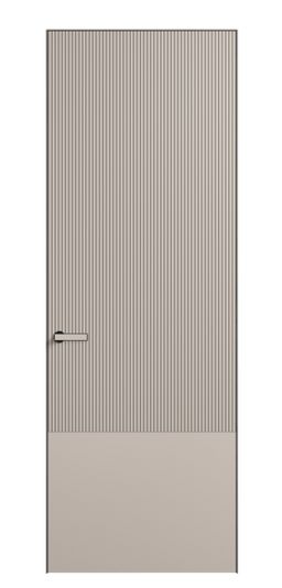 Дверь межкомнатная 8203 МСБЖ. Цвет Матовый светло-бежевый. Материал Гладкая эмаль. Коллекция Вельвет. Картинка.