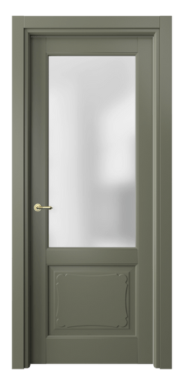 Дверь межкомнатная 6322 БОТ САТ. Цвет Бук оливковый тёмный. Материал Массив бука эмаль. Коллекция Toscana Elegante. Картинка.