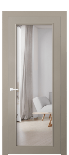 Дверь межкомнатная 8000 МБСК ДВ ЗЕР. Цвет Матовый бисквитный. Материал Гладкая эмаль. Коллекция Neo Classic. Картинка.