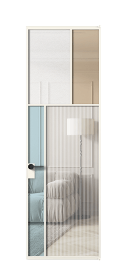 Межкомнатная дверь АЛПЛ041.22 АПБЛ 4 стекла. Цвет Алюминий пудровый белый. Материал Алюминий в эмали. Коллекция Mosaic. Фото. Дверь межкомнатная АЛПЛ041.22 АПБЛ 4 стекла. Цвет Алюминий пудровый белый. Материал Алюминий в эмали. Коллекция Mosaic. Картинка.