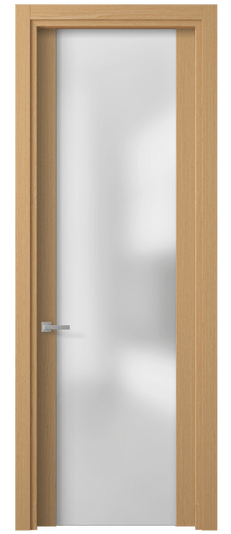 Дверь межкомнатная 4114 МШДП САТ. Цвет Дуб песочный. Материал Мультишпон. Коллекция Planum. Картинка.