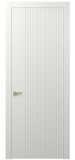 Дверь межкомнатная 8643 МССР. Цвет Матовый светло-серый. Материал Гладкая эмаль. Коллекция Alba. Картинка.