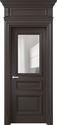 Дверь межкомнатная 7304 БАН Moru. Цвет Бук антрацит. Материал Массив бука эмаль. Коллекция Antique. Картинка.