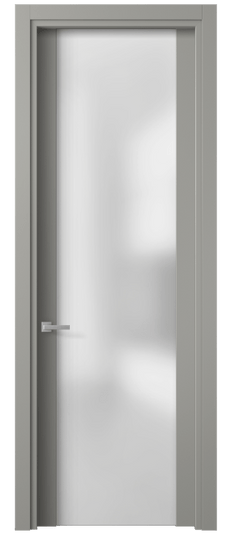 Дверь межкомнатная 4114 МНСР САТ. Цвет Матовый нейтральный серый. Материал Гладкая эмаль. Коллекция Планум. Картинка.