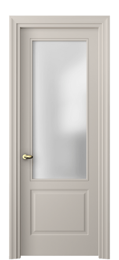 Дверь межкомнатная 8552 МСБЖ САТ. Цвет Матовый светло-бежевый. Материал Гладкая эмаль. Коллекция Эссе. Картинка.