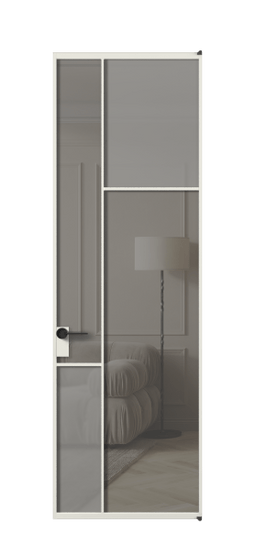 Межкомнатная дверь АЛПЛ041.11 АСР Серый сатин матовое + Серый прозрачное. Цвет Алюминий серый. Материал Алюминий в эмали. Коллекция Mosaic. Фото. Дверь межкомнатная АЛПЛ041.11 АСР Серый сатин матовое + Серый прозрачное. Цвет Алюминий серый. Материал Алюминий в эмали. Коллекция Mosaic. Картинка.