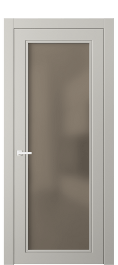 Дверь межкомнатная 8000 МТСР БР САТ. Цвет Матовый тёплый серый. Материал Гладкая эмаль. Коллекция Neo Classic. Картинка.