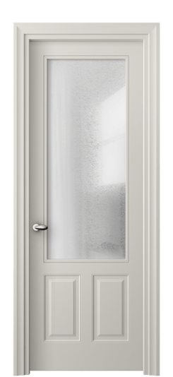 Дверь межкомнатная 8522 МОС ЛЕД. Цвет Матовый облачно-серый. Материал Гладкая эмаль. Коллекция Esse. Картинка.