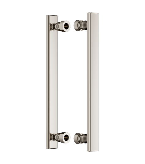 Ручки для дверей Ручка дверная Лукреция Пулл. Цвет Полированный никель. Коллекция Лукреция Пулл. Картинка.