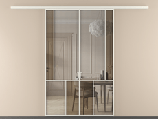 Перегородка Mosaic вдоль стены 2 створки