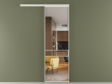 Перегородка Formato вдоль стены 1 створка