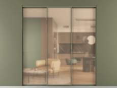 Перегородка Formato внутри проёма 3 створки