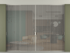 Перегородка Formato внутри проёма скрытое крепление в потолок 4 створки