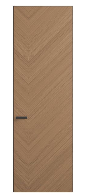 Дверь межкомнатная 0201 ДСПМР Дуб сепия матовый. Цвет Дуб сепия матовый рифт. Материал Радиальный шпон НатурВуд. Коллекция Рифт. Картинка.