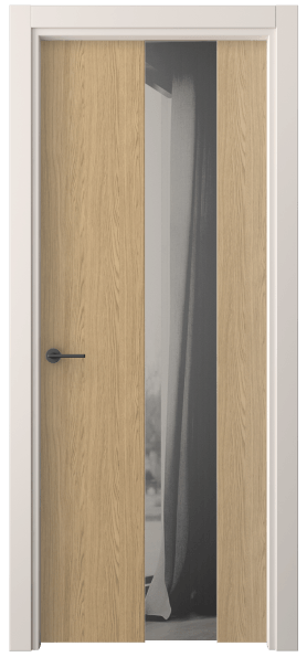 Дверь межкомнатная 4226 ЖМД ДВ ЗЕР СЕР. Цвет Жемчужный дуб. Материал Ламинатин. Коллекция Freedom. Картинка.